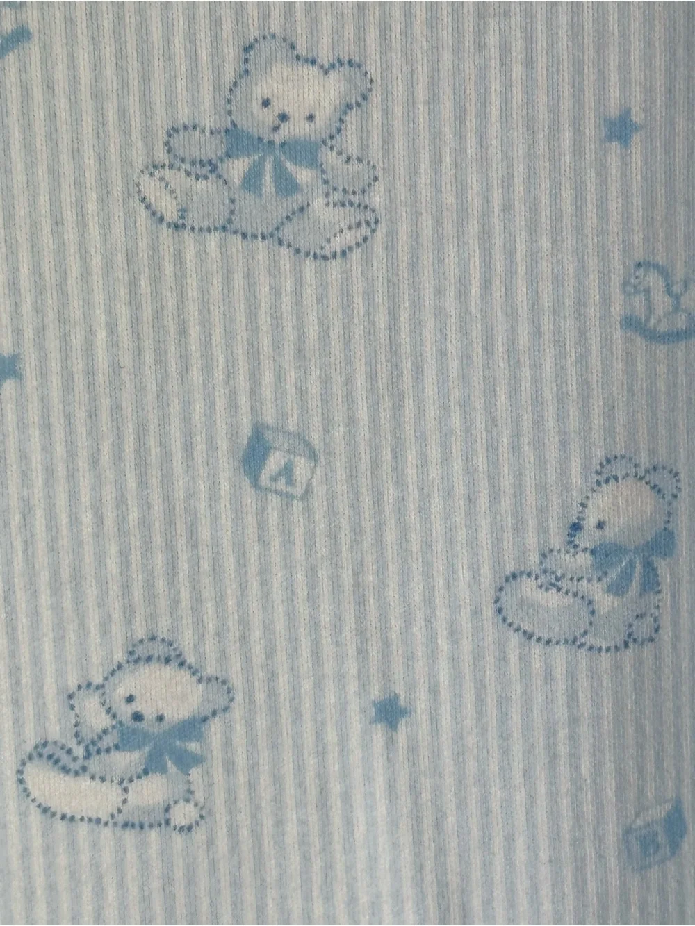 Kissy Kissy Gown Teddy Bear Stripe Star Print SM